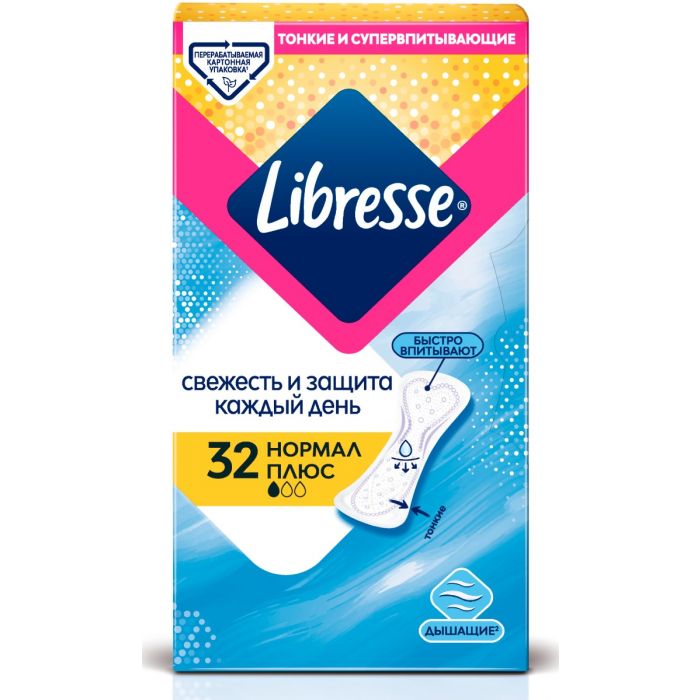 Прокладки Libresse Daily Fresh Normal+ №32 ADD