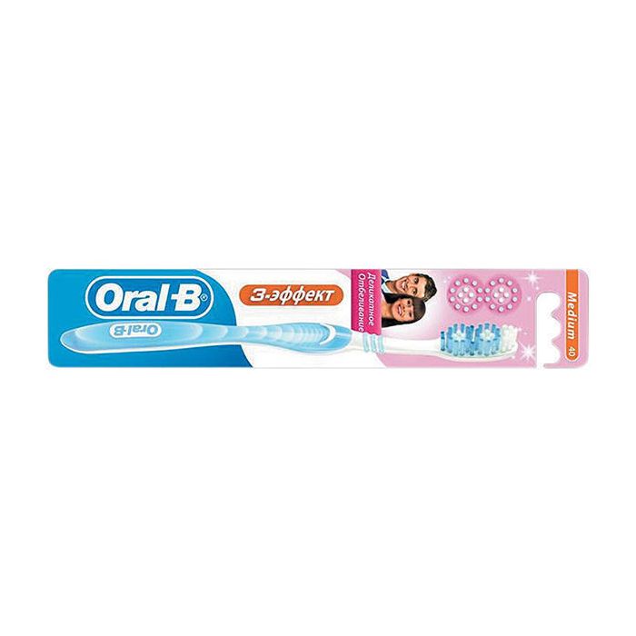 Зубна щітка Oral-B Делікатне відбілювання 40 середня жорсткість замовити