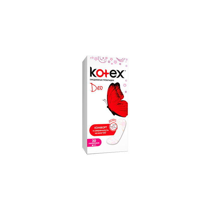 Прокладки Kotex Lux Super Slim DEO ежедневные №20  цена