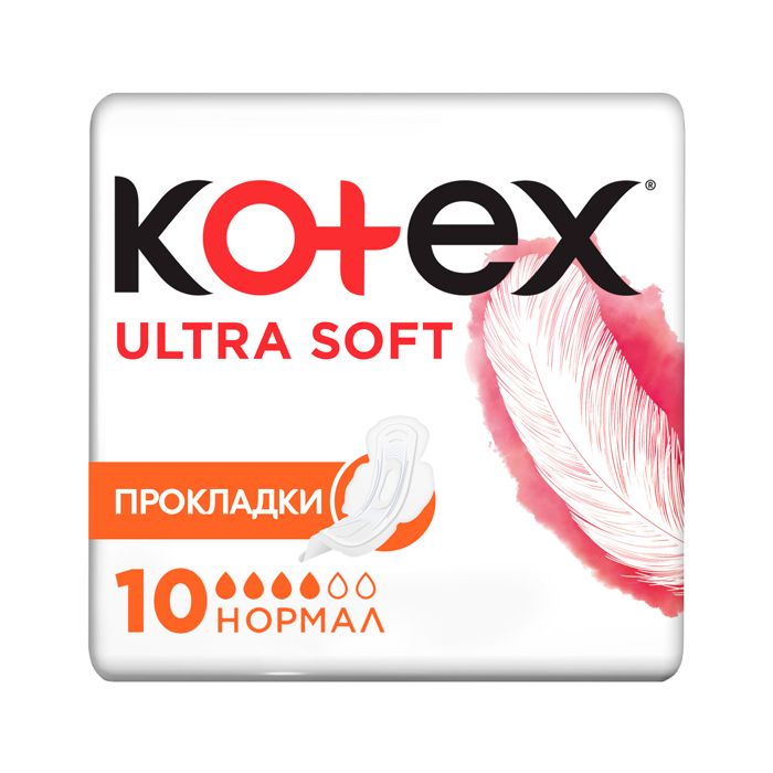 Прокладки Kotex Ultra Dry&Soft Normal Plus 10 шт фото