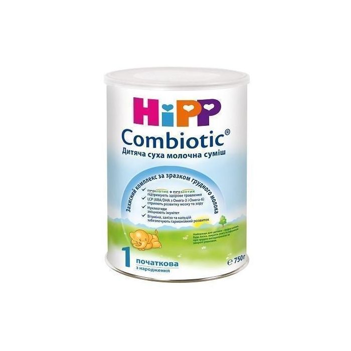 Суміш молочна Hipp 2450 Combiotiс-1 (з пробіотиками) 750 г  ADD