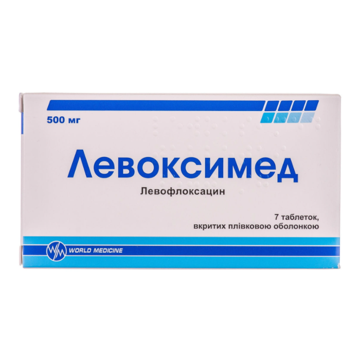 Левоксимед 500 мг таблетки №7 недорого