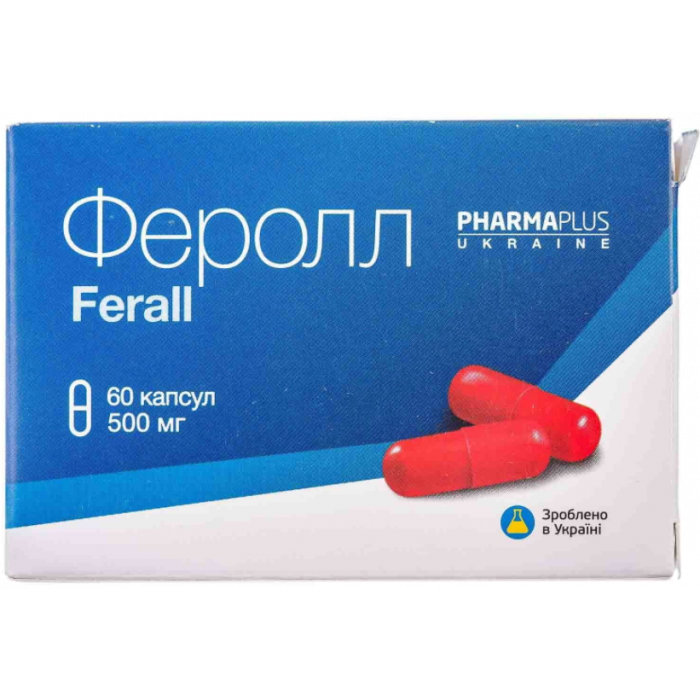 Феролл 500 мг капсули №60 в Україні