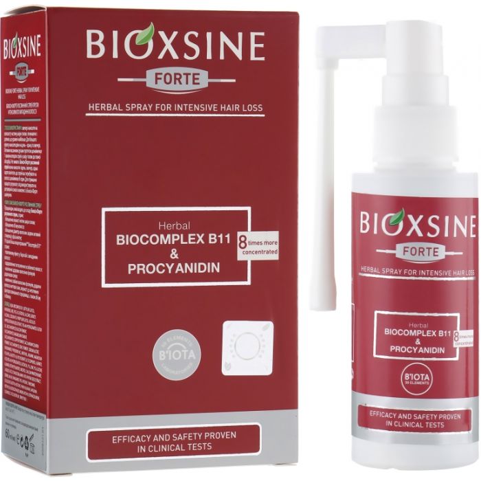Спрей Bioxsine Derma Gen Форте проти інтенсивного випадання волосся 60 мл ціна