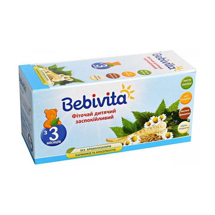 Фиточай Bebivita детский успокаивающий (с 3 мес.) 30 г цена