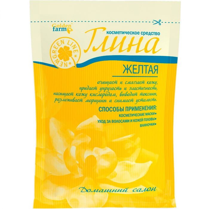 Глина косметична жовта 60 г фото