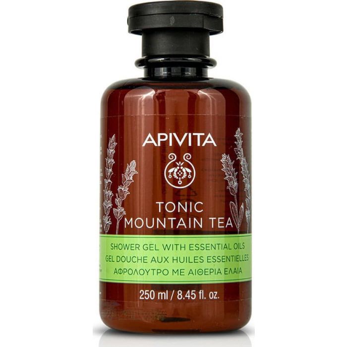 Гель для душу Apivita Тонізуючий Гірський Чай з ефірними оліями 250 мл ціна
