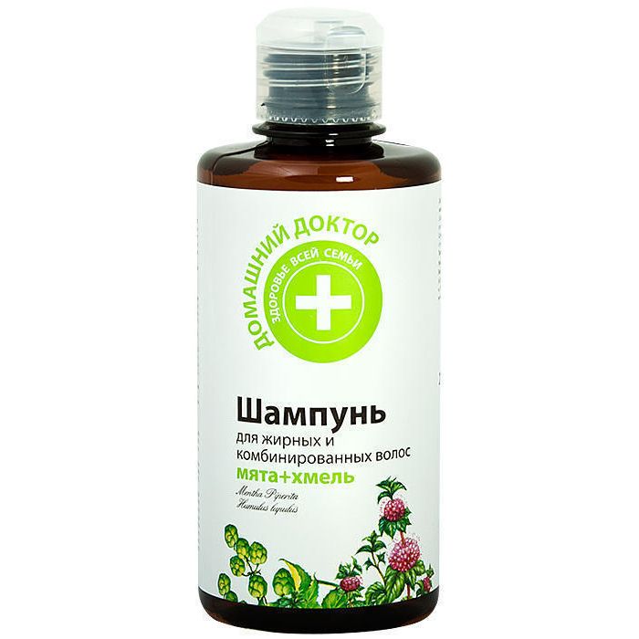 Шампунь Домашний Доктор М'ята-Хміль для жирного волосся 300 мл в інтернет-аптеці