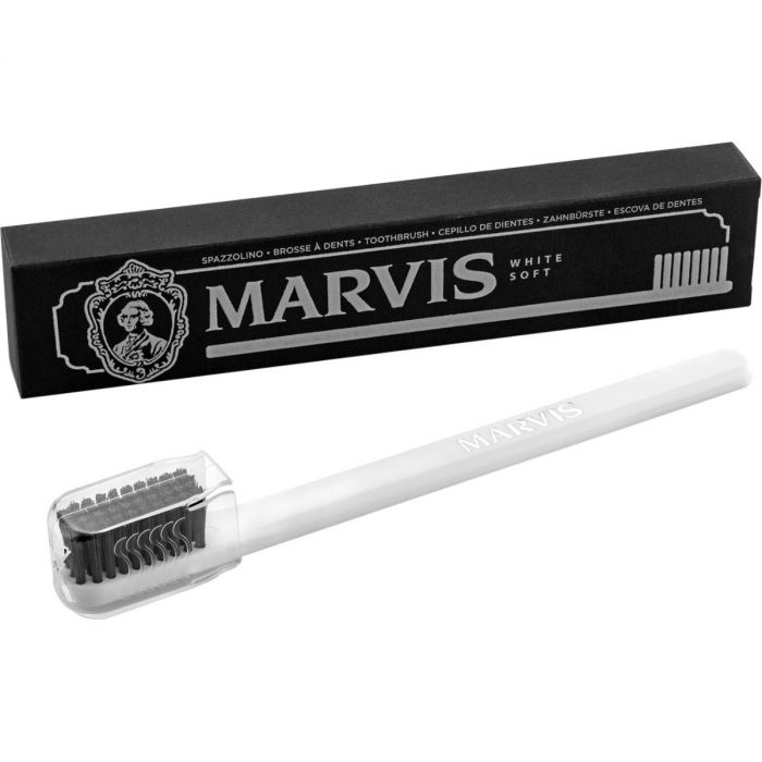 Зубна щітка Marvis м'яка, біла в Україні