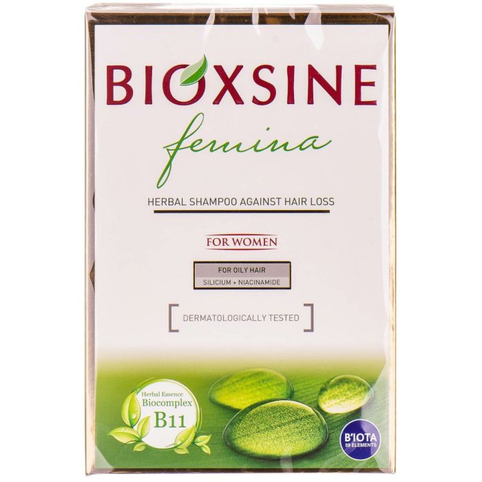 Bioxsine (Біоксин) Феміна шампунь проти випадіння для жирного волосся 300 мл замовити
