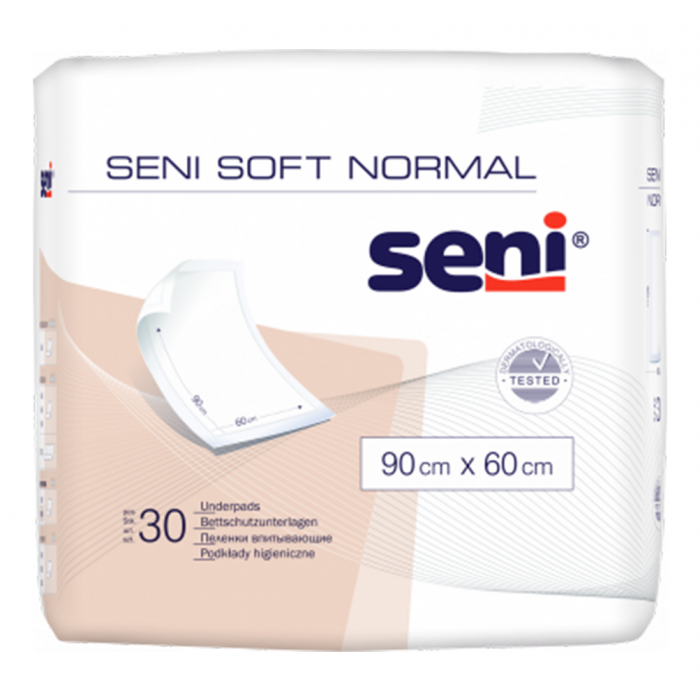 Пелюшки для дорослих Seni Soft Normal поглинаючі 60 х 90 см №30 недорого