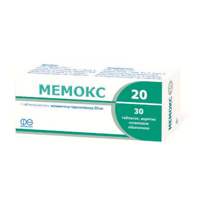 Мемокс 20 мг таблетки №30