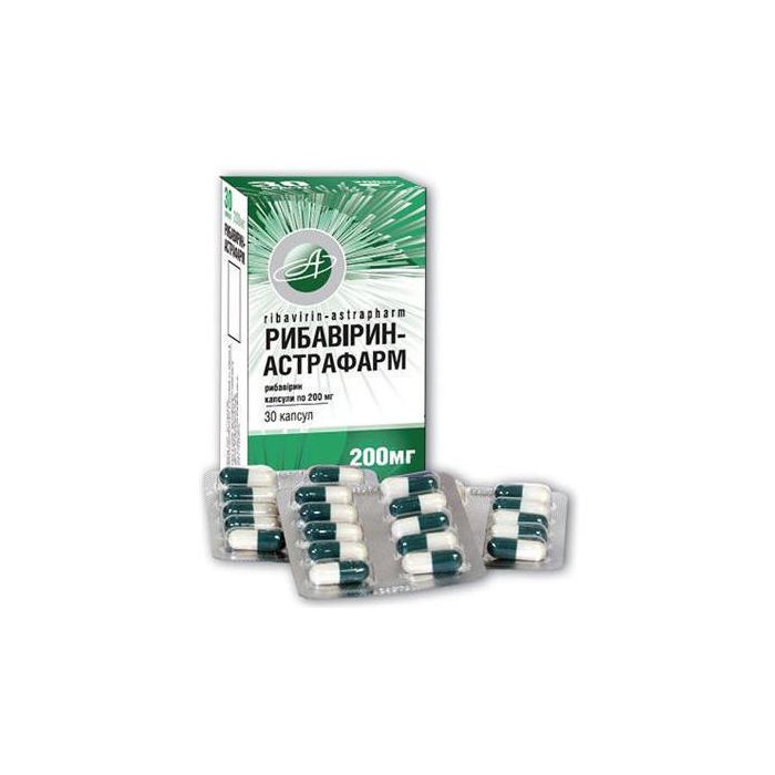 Рибавірин-Астрафарм 200 мг капсули №60 ADD