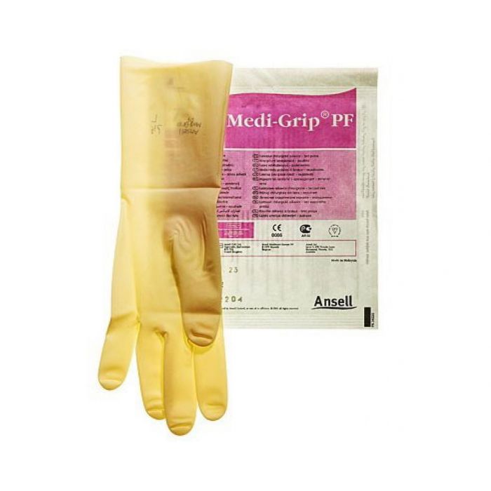 Рукавички Medi-Grip PF стерильні хірургічні без пудри р. 8 - фото №1 Рукавички Medi-Grip PF стерильні хірургічні без пудри р. 8 замовити