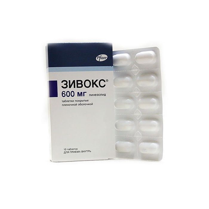 Зивокс таблетки п/пл.об. 600 мг N10 блистер в Україні