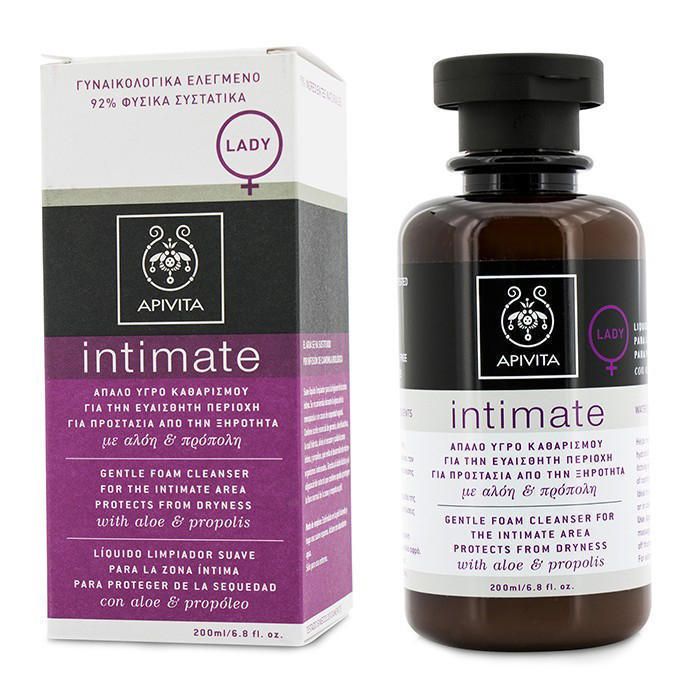 Пенка Apivita Intimate Защита от сухости для интимной гигиены с алоэ и прополисом 200 мл в Украине