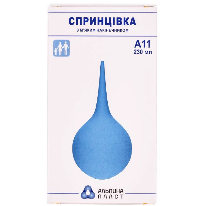 Спринцівка Альпіна А-11 з м'яким наконечником 230 мл в аптеці