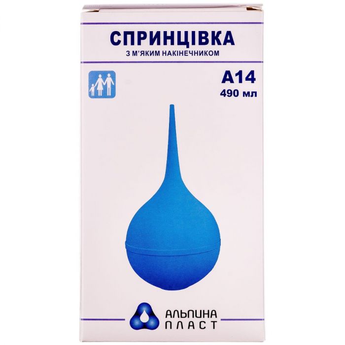 Спринцівка Альпіна А-14 з м'яким наконечником 490 мл купити