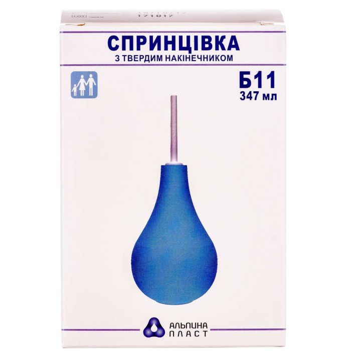 Спринцівка Альпіна Б-11 із твердим наконечником 347 мл замовити