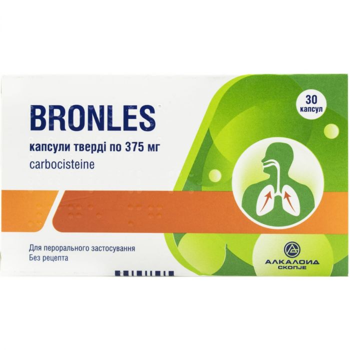 Бронлес 375 мг капсули №30 в інтернет-аптеці