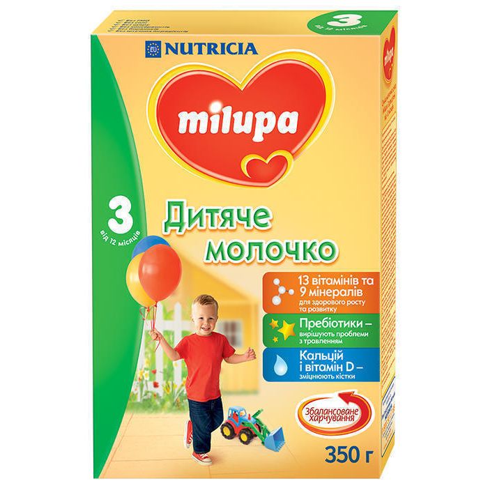 Дитяче молочко Milupa 3 (з 12 місяців) 350 г замовити