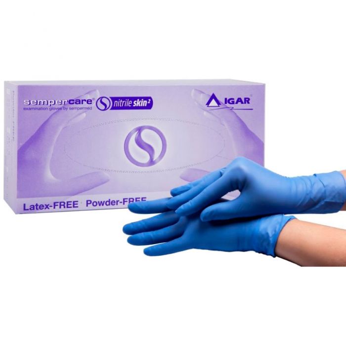 Перчатки медицинские нитриловые Igar Sempercare Nitrile нестерильные неопудренные М (7-8), 100 пар в интернет-аптеке