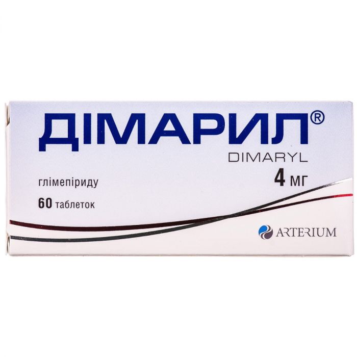 Дімарил 4 мг таблетки №60 в аптеці