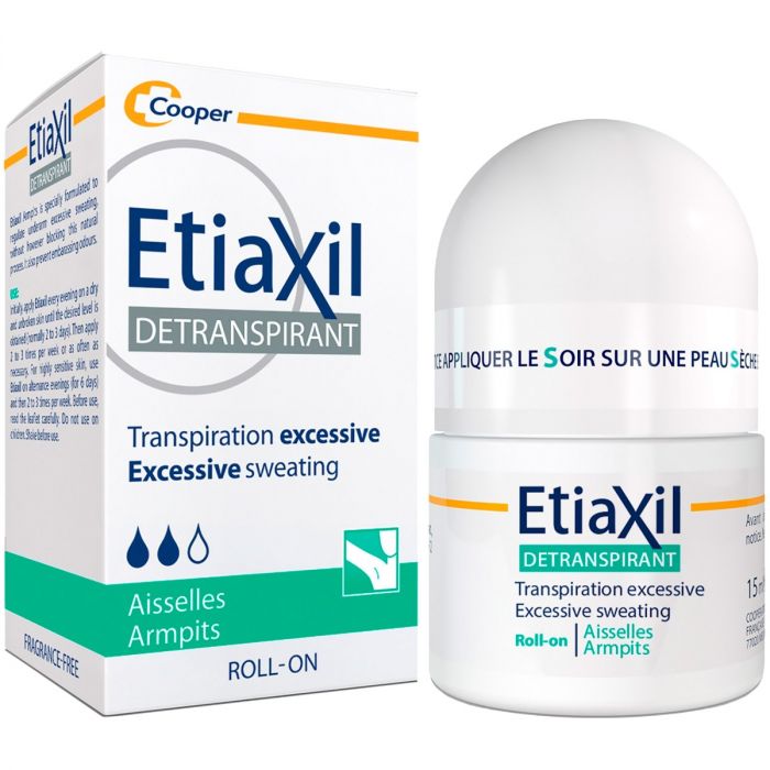 Дезодорант-антиперспірант Etiaxil Sensitive від підвищеного потовиділення для чутливої шкіри, 15 мл в Україні