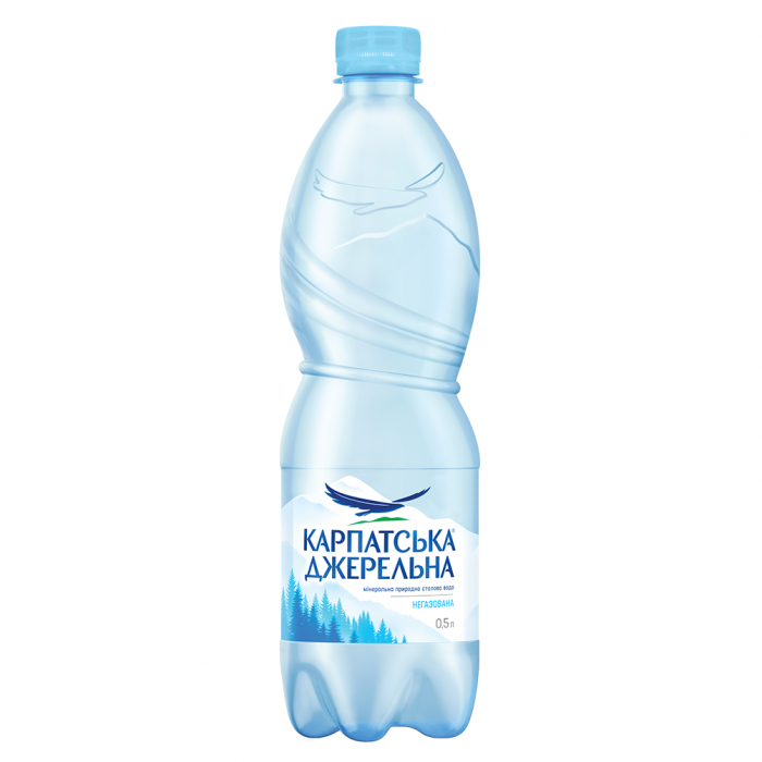 Вода мінеральна Карпатська Джерельна негазована (ПЕТ) 0.5 л ADD