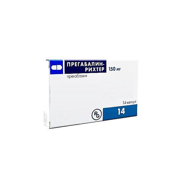 Прегабалин-Рихтер капсулы 150 мг №14 (14х1) блист. фото