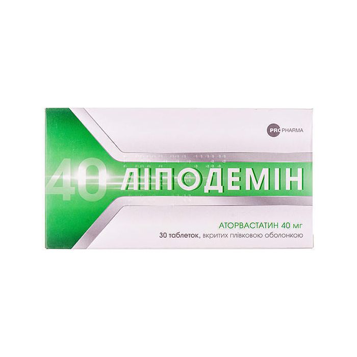 Липодемин таблетки п/пл.об 40 мг №30 (10х3) блист. замовити