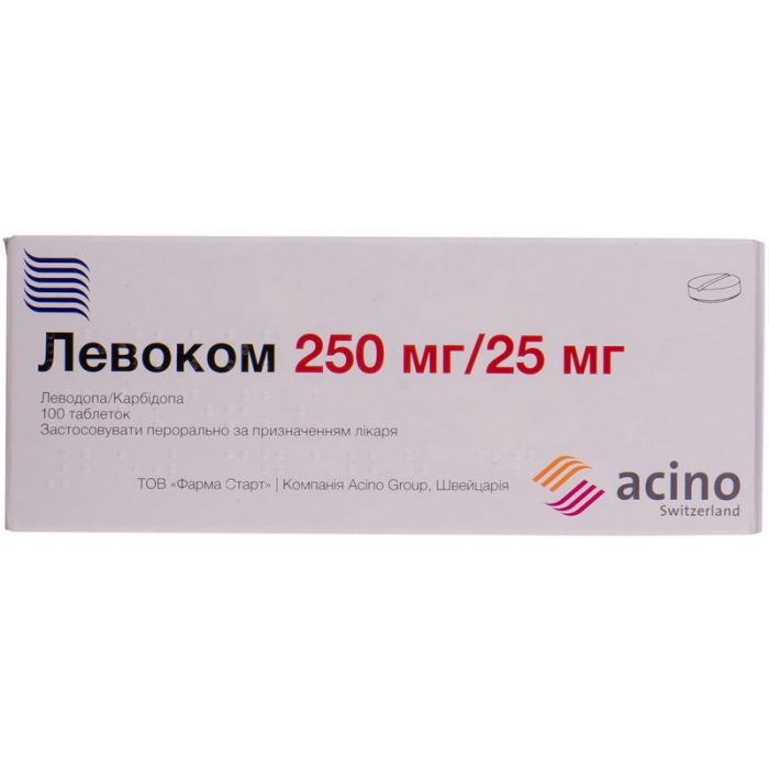Левоком 250 мг таблетки №100  в інтернет-аптеці