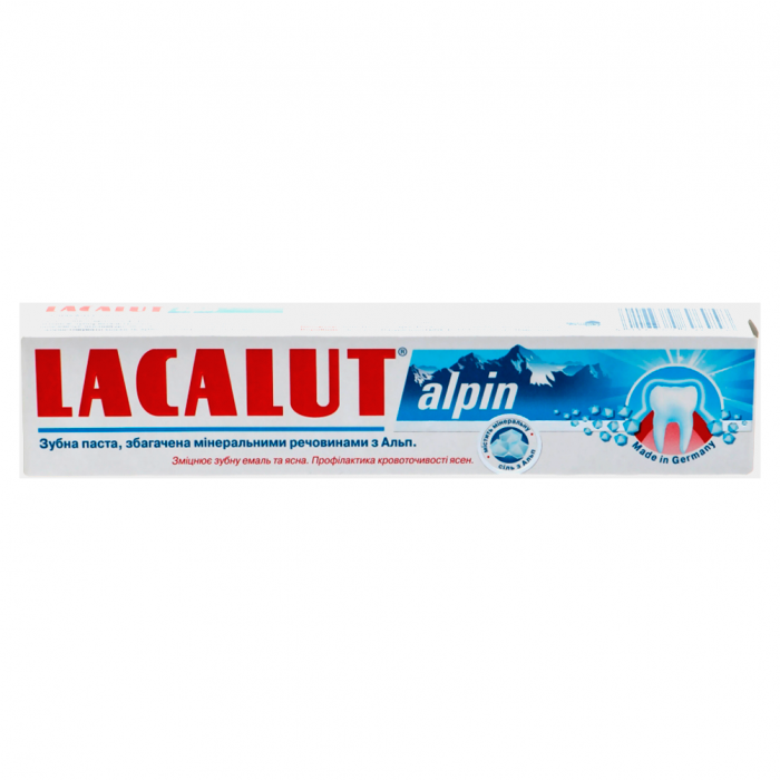 Зубна паста Lacalut (Лакалут) Alpin 75 г ціна