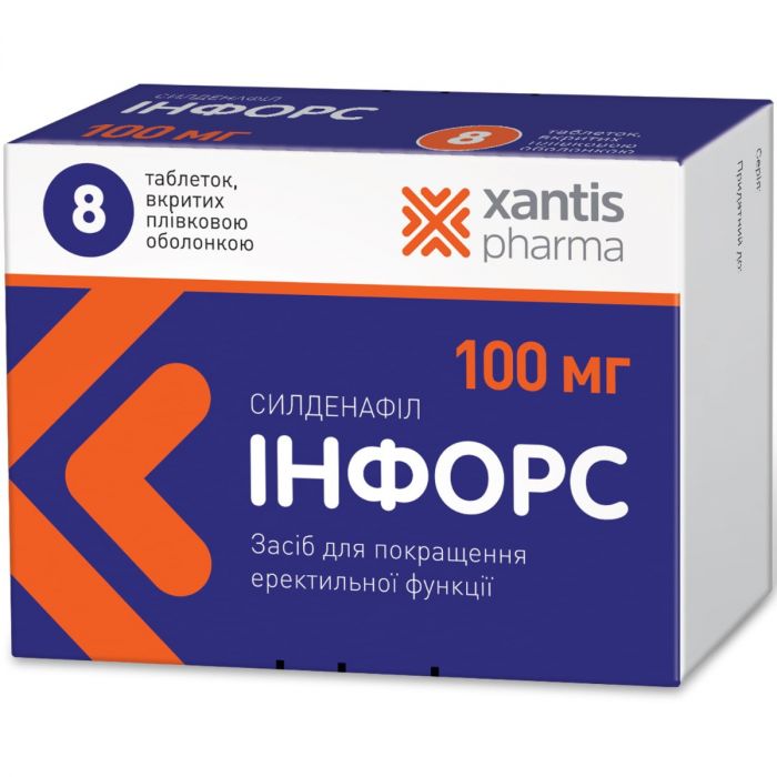 Инфорс 100 мг таблетки №8 в интернет-аптеке