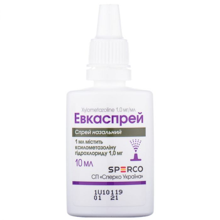 Евкаспрей 1 мг/мл спрей назальний 10 мл