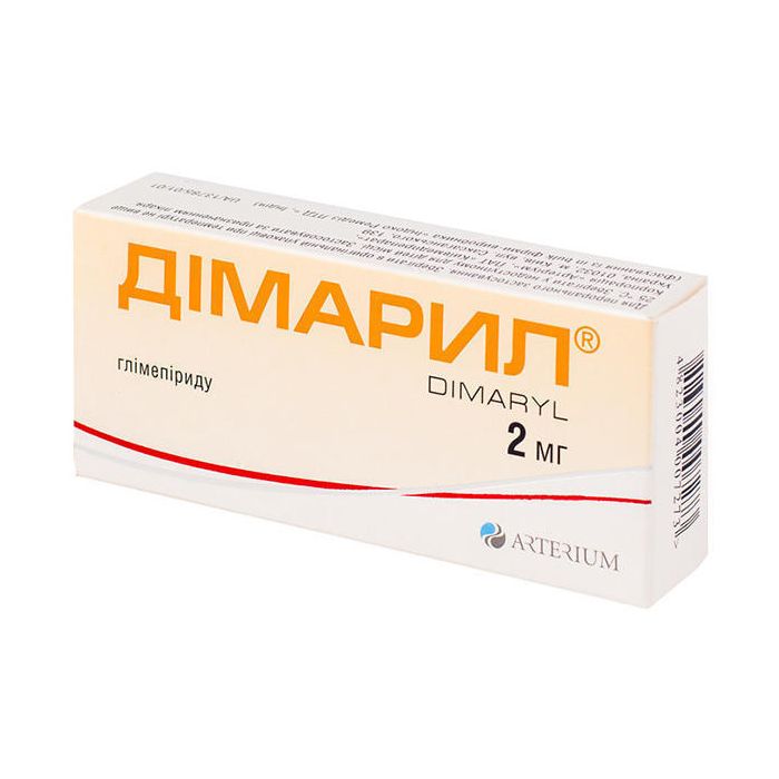 Дімарил 2 мг таблетки №60 недорого