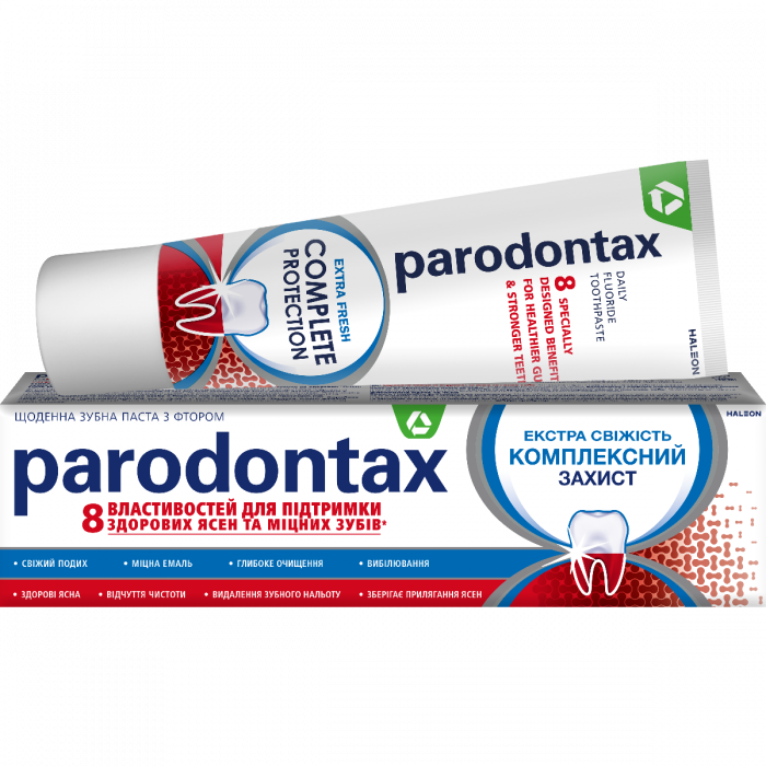 Зубная паста Parodontax Комплексная защита Экстра Свежесть 75 мл ADD