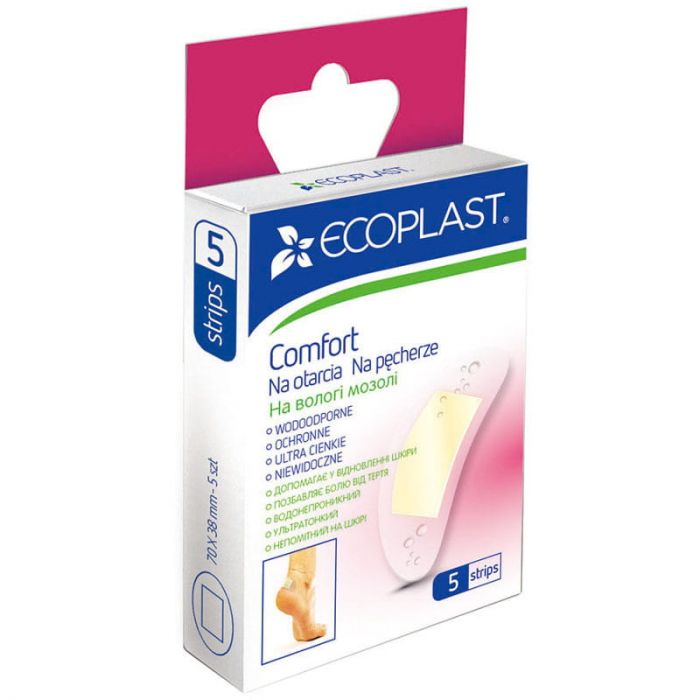 Набір медичних пластирів Ecoplast Comfort на вологі мозолі, 5 шт. в Україні