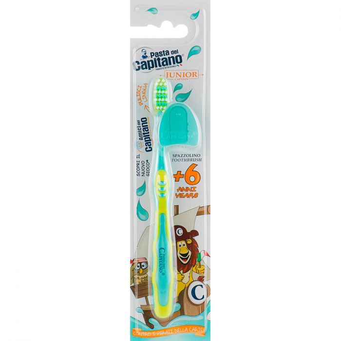 Детская зубная щетка Pasta del Capitano Junior 6+ мягкая, 1 шт. фото