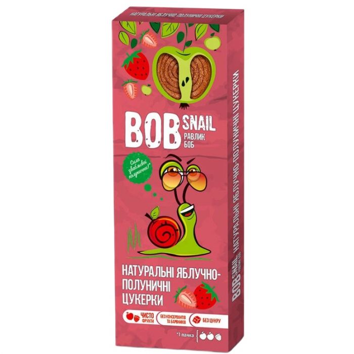 Конфеты Bob Snail (Улитка Боб) яблоко-клубника 30 г фото