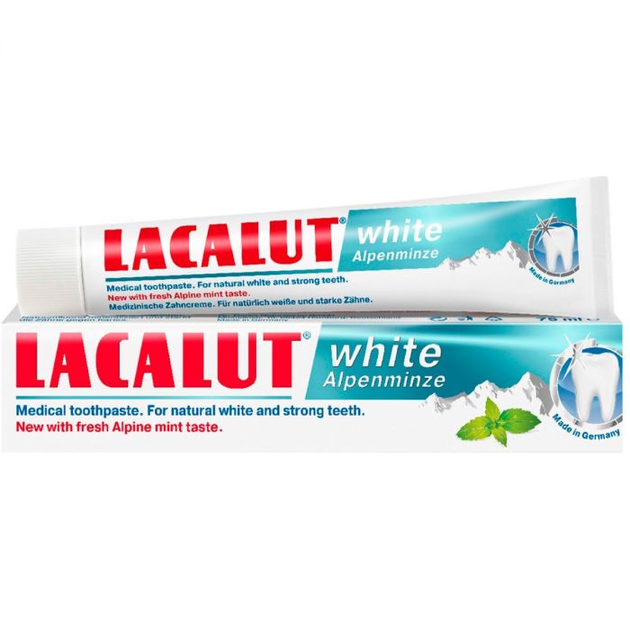 Зубна паста Lacalut (Лакалут) Вайт альпійська м'ята 75 мл недорого