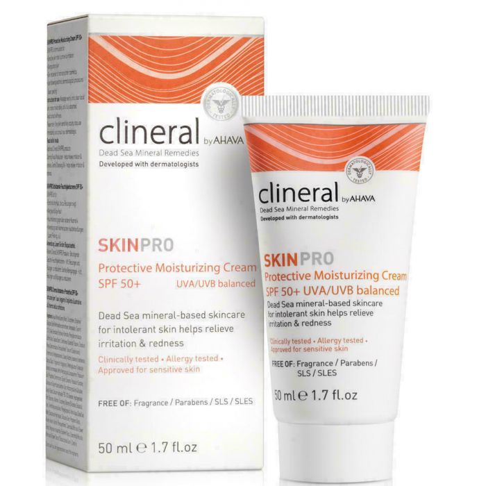 Крем Ahava Clineral Skinpro захисний для чутливої ​​шкіри SPF50 50 мл в інтернет-аптеці