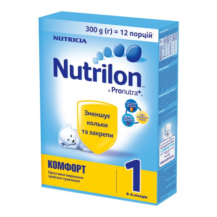 Суміш молочна Nutrilon Комфорт 1 (з 0 до 6 місяців) 300 г ADD