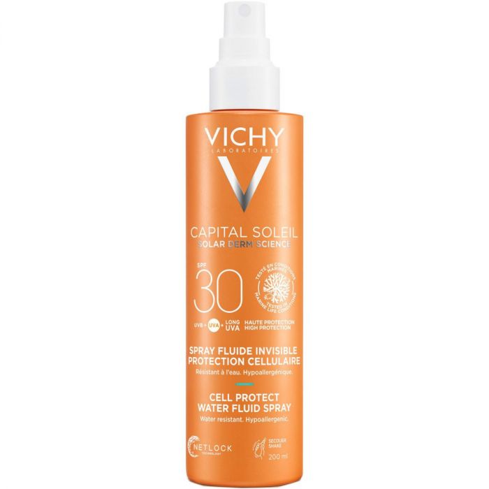 Спрей-флюид Vichy Capital Soleil водостойкий солнцезащитный для тела SPF30 200 мл в Украине