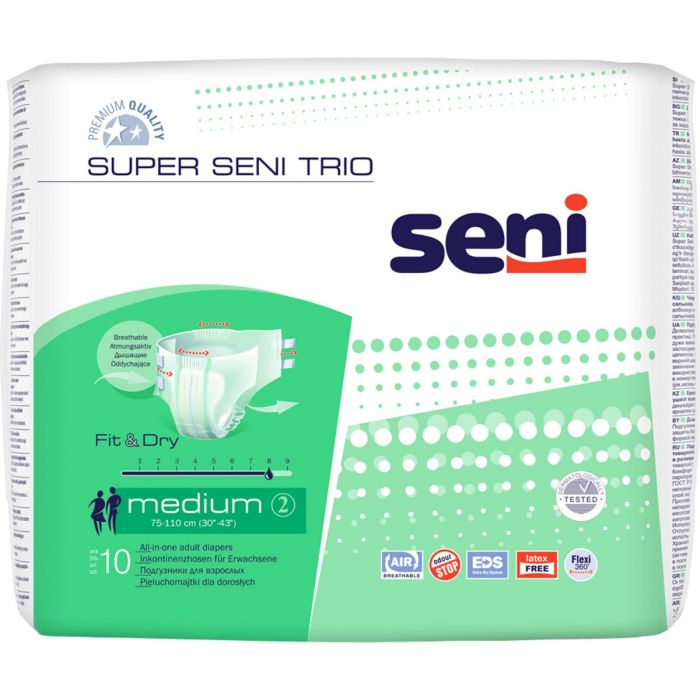 Підгузки для дорослих Super Seni Trio medium air №10 ADD