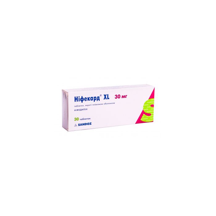 Ніфекард XL 30 мг таблетки №30  ціна