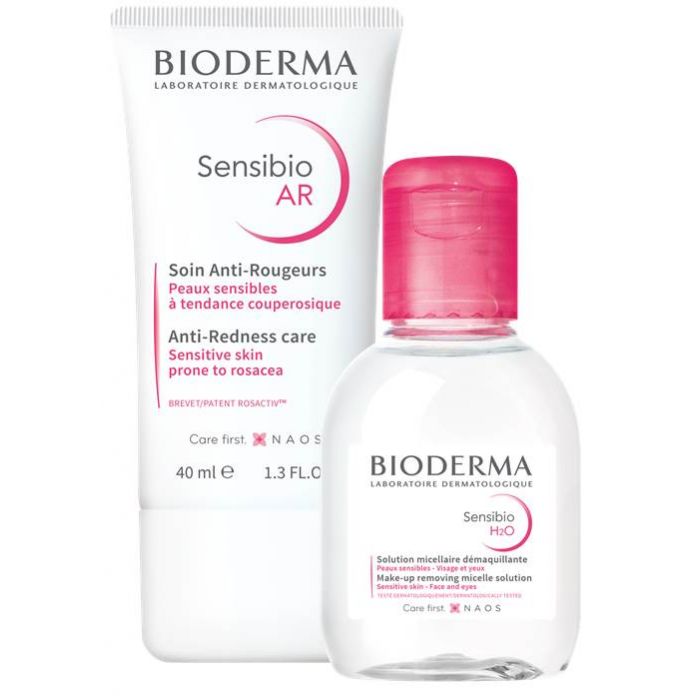 Набір Bioderma Sensibio (Крем AR 40 мл + Міцеллярний Лосьйон Bioderma Sensibio Н2О у подарунок) ADD