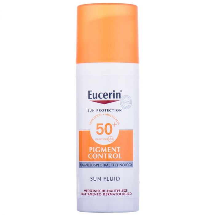 Флюїд Eucerin Pigment Control Sun Protection сонцезахисний проти гіперпігментації шкіри обличчя SPF 50+ 50 мл купити
