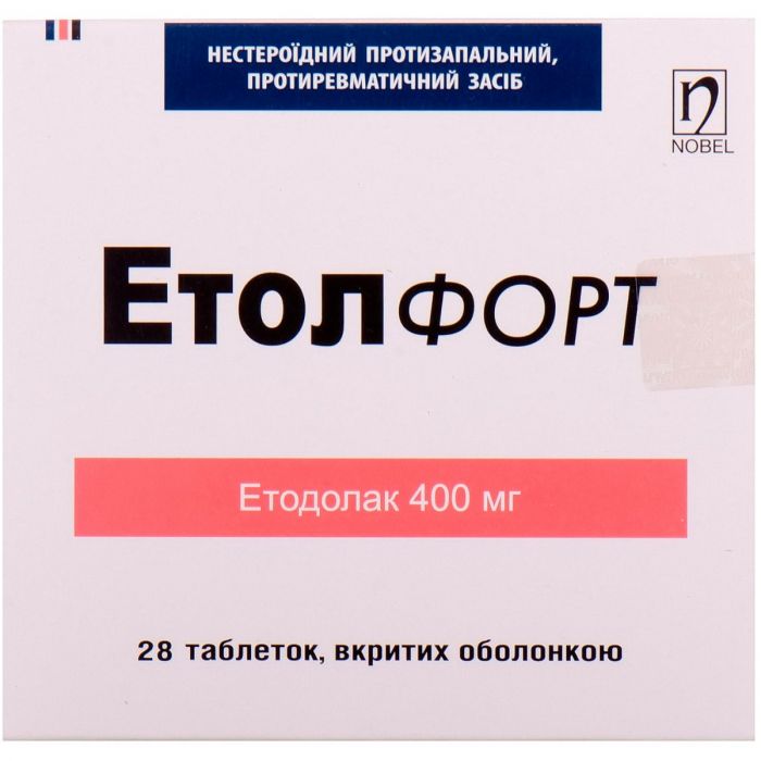 Етол Форт 400 мг таблетки №28 в аптеці