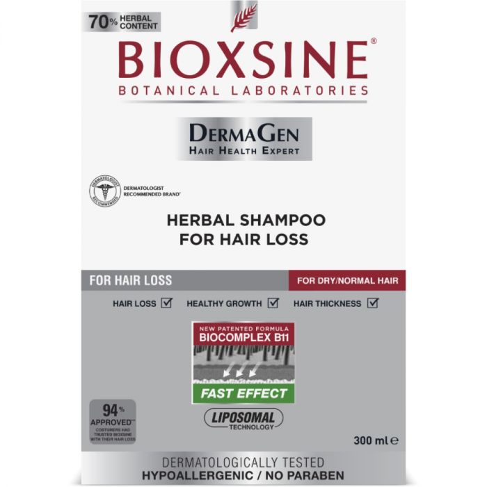 Шампунь Bioxsine Derma Gen проти випадіння для нормального та cухого волосся 300 мл в Україні